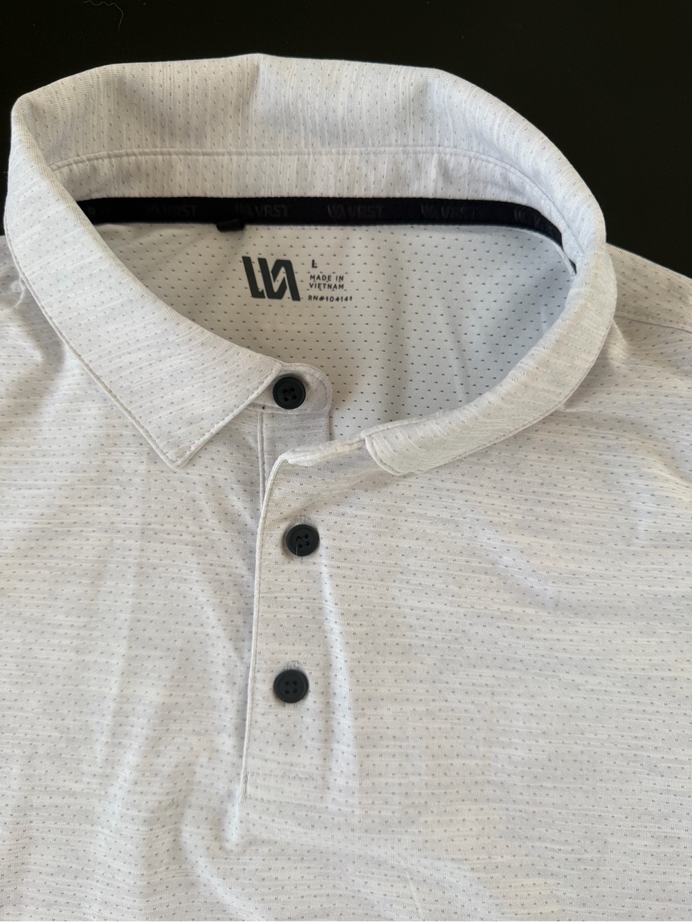 Lavish Light Gray Micro-Dot Polo Shirt - Men